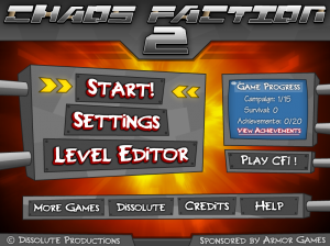 Chaos Faction 2 - Menu